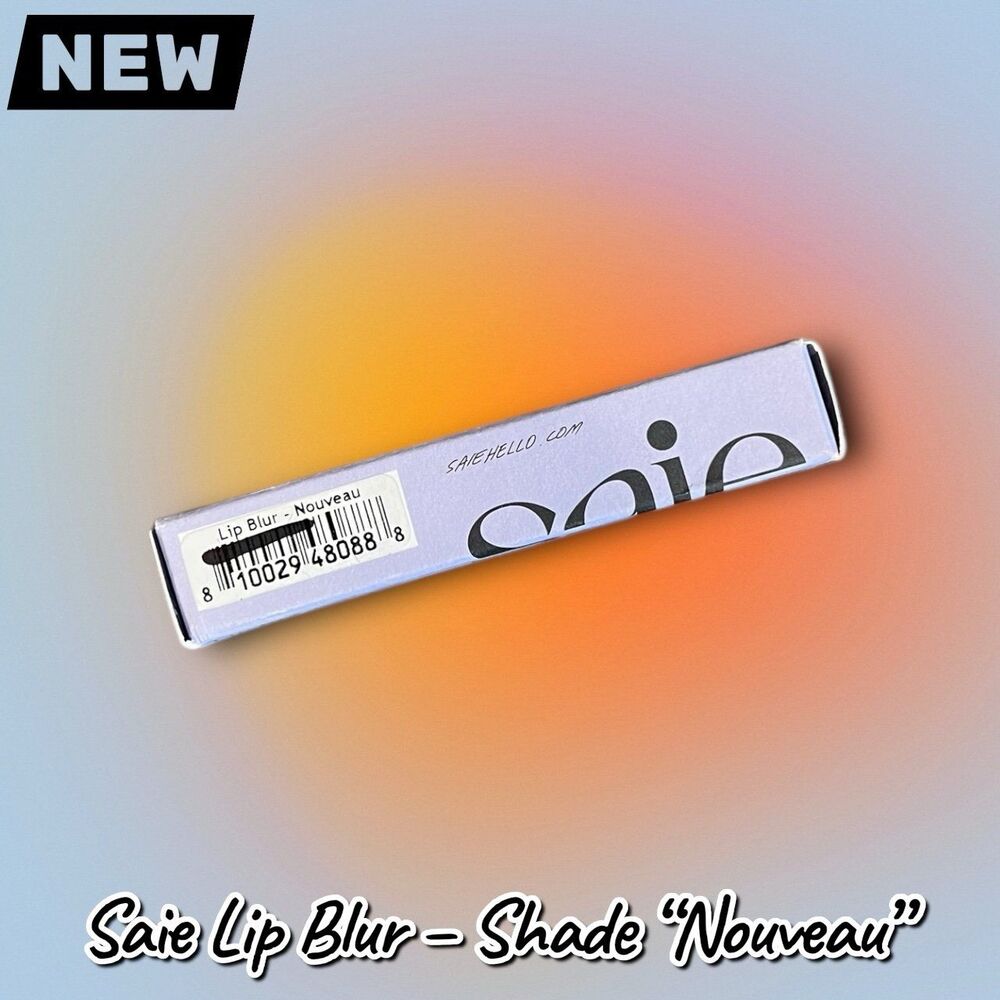 NEW NWT Saie Lip Blur – Shade “Nouveau” – Matte Blurring Lipstick (2.5 g / 0.09 - Picture 6 of 8